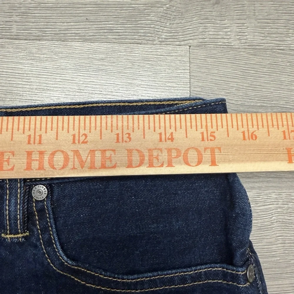 Flint & Tinder 365 Jeans Mens 31x33 Slim Blue White Oak Cone Denim Dark Wash